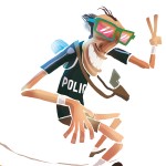 L'inspecteur en skate si théâtral